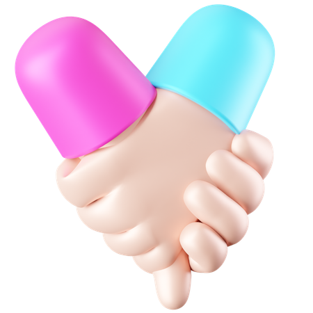 Se tenir la main  3D Icon