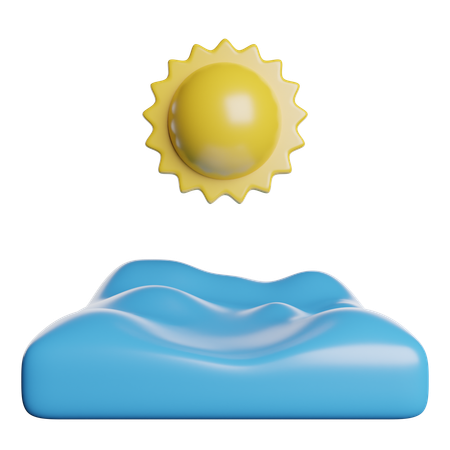 Sea  3D Icon