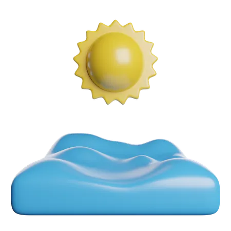 Sea  3D Icon