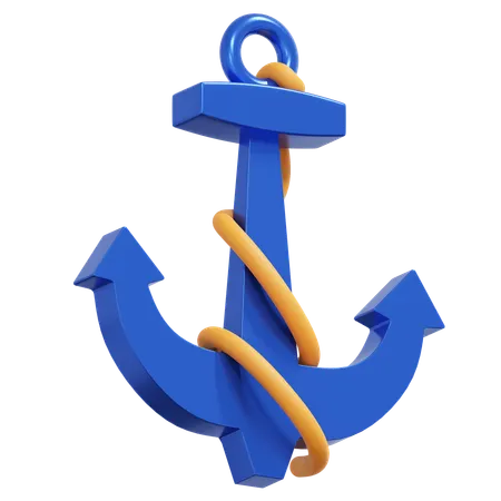 Sea Anchor 3 D Icon Holiday Illustration 3D Icon