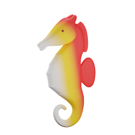 Sea Horses  3D Illustration