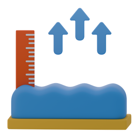 해수면  3D Icon