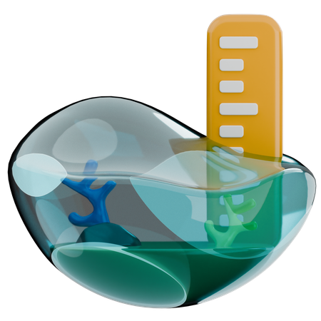 Sea Level  3D Icon