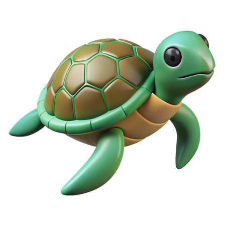 ウミガメ  3D Icon