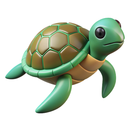 Sea Turtle  3D Icon