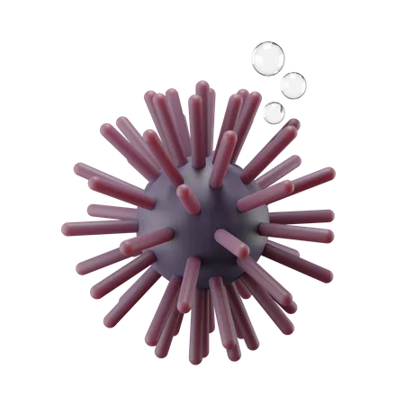 Sea Urchin 3D Illustration
