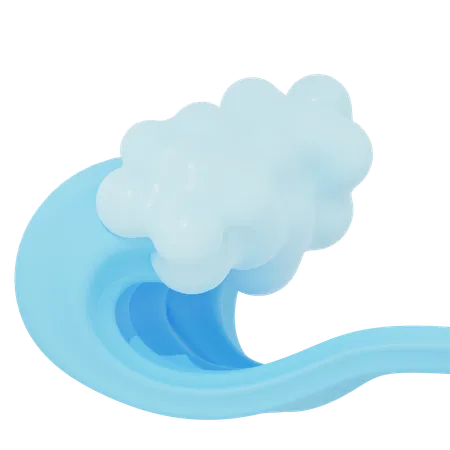 Sea Wave  3D Icon