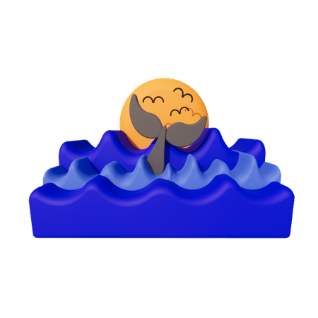 Sea ​​Wave  3D Icon