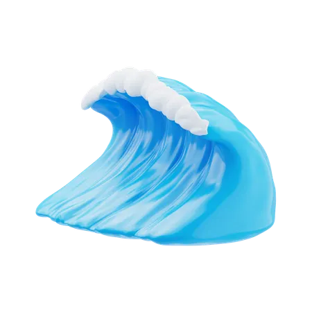 Sea Wave  3D Icon