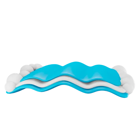 Sea Wave  3D Illustration