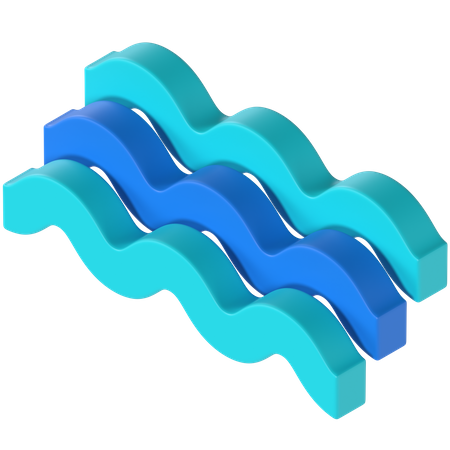 Sea Waves  3D Illustration