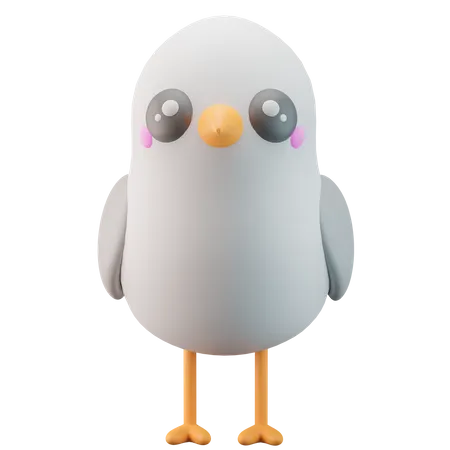 Seagull 3 D Icon Illustration 3D Icon