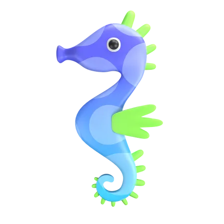 Seahorse 3D Icon