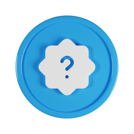 Seal Question 3D Icon