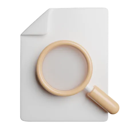 Search Find File 3D Icon