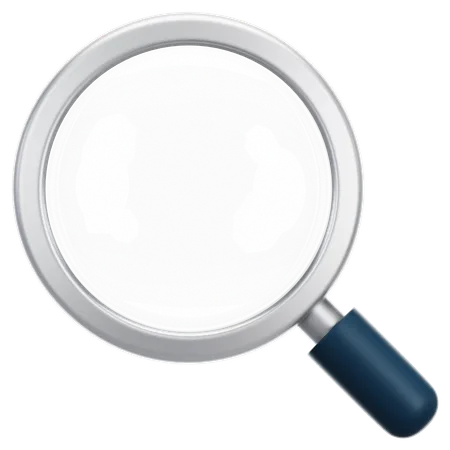 3 D Search Magnifying Glass Searching Information Data On Internet Networking Concept Render Minimal Transparent Loupe Search Icon For Finding Reading Research Analysis Information 3D Icon