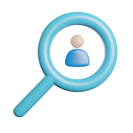 Search Find Employee 3D Icon