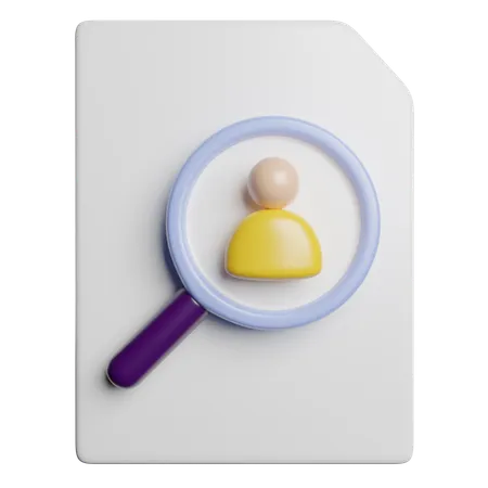 Search Find Magnifier 3D Icon