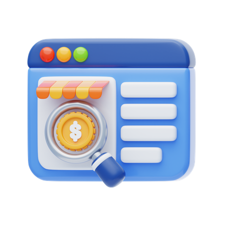 Search  3D Icon