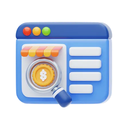 Search  3D Icon