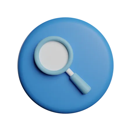 Search Finder Magnifying Glass 3D Illustration
