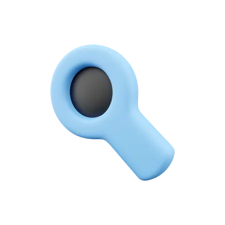 3 D Render Magnifier 3 D Rendering Lupe 3 D Render Searching Icon On White Background 3D Icon