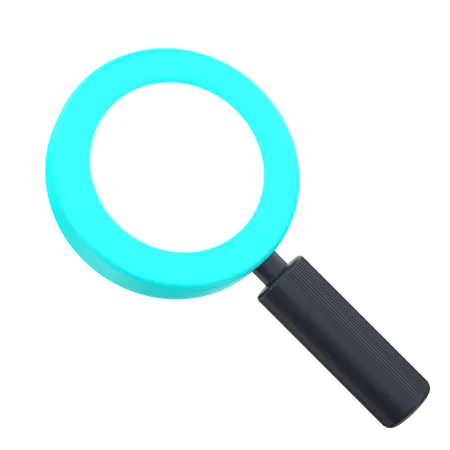 3 D Magnifying Glass For Search Internet And Marketing 3D Icon