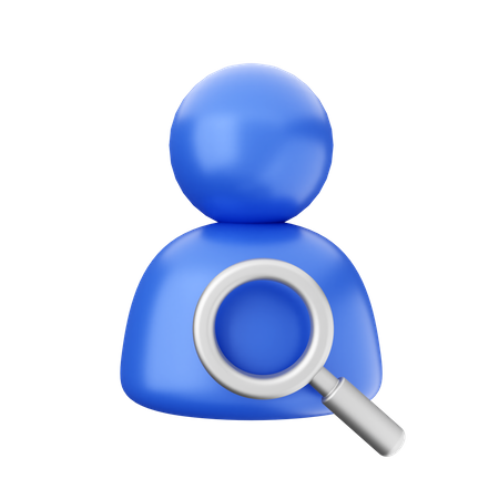 Search Account 3D Icon