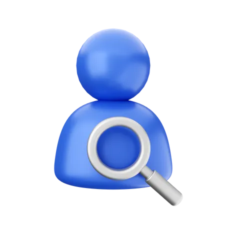 Search Account 3D Icon