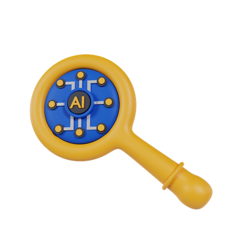 Search Ai  3D Icon