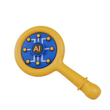 Search Ai  3D Icon