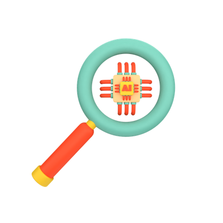 Search Ai  3D Icon