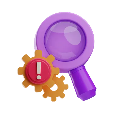 Search Alert  3D Icon