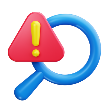 Search Alert  3D Icon