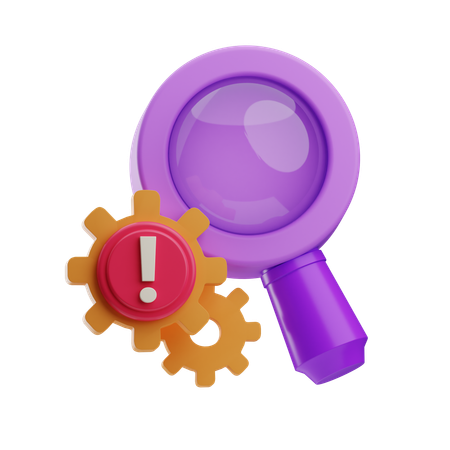 Search Alert  3D Icon