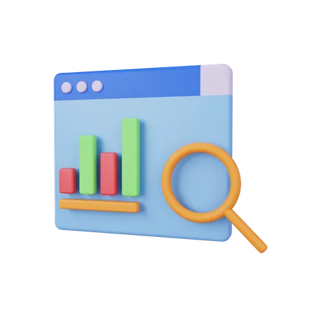 Search Analysis  3D Icon