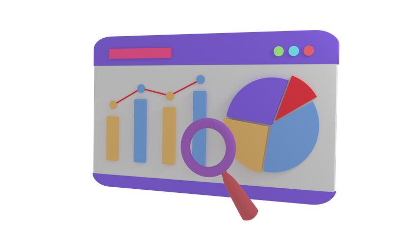 Search Analysis  3D Icon