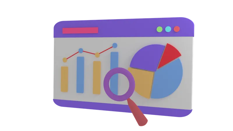 Search Analysis  3D Icon