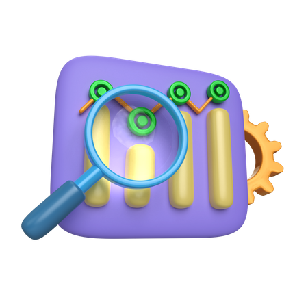 Search Analysis Report 3D Illustration