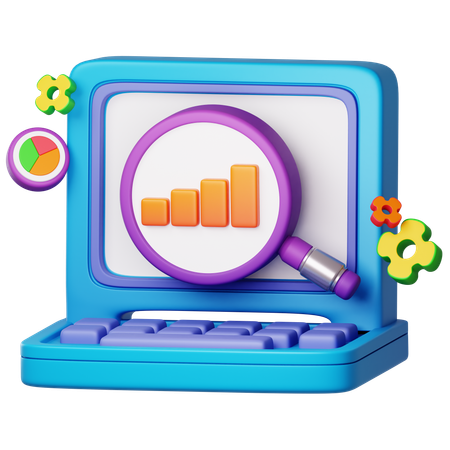 Search Analytic  3D Icon