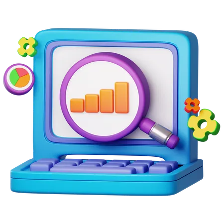 Search Analytic  3D Icon