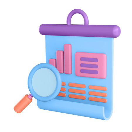 Search Analytics  3D Icon