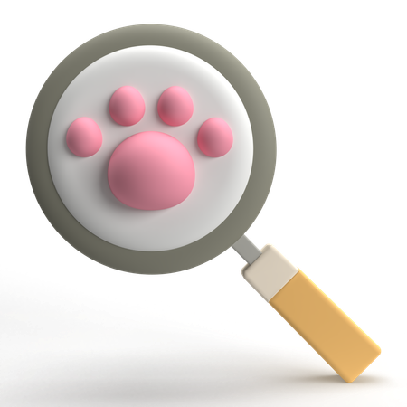 Search Animal  3D Icon