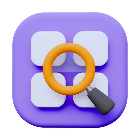 Search App  3D Icon