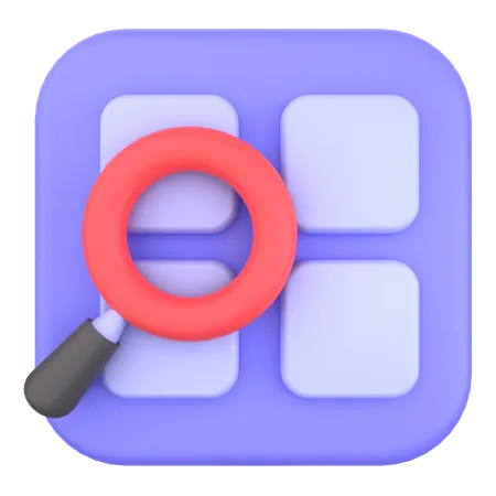 Search App  3D Icon