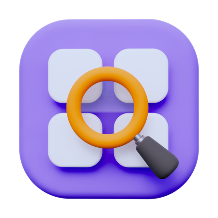 Search App  3D Icon