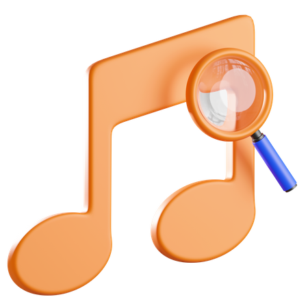 Search Audio  3D Icon