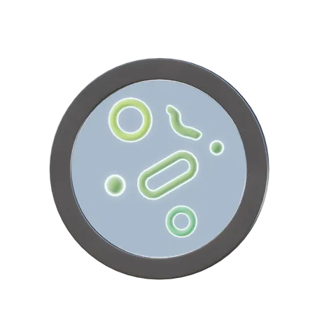 Search Bacteria  3D Illustration