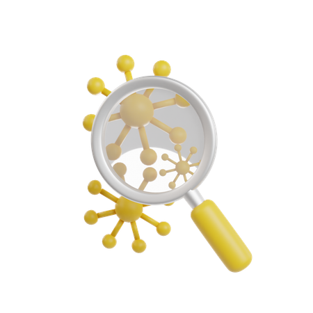 Search bacteria  3D Icon