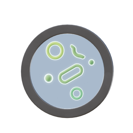 Search Bacteria  3D Illustration